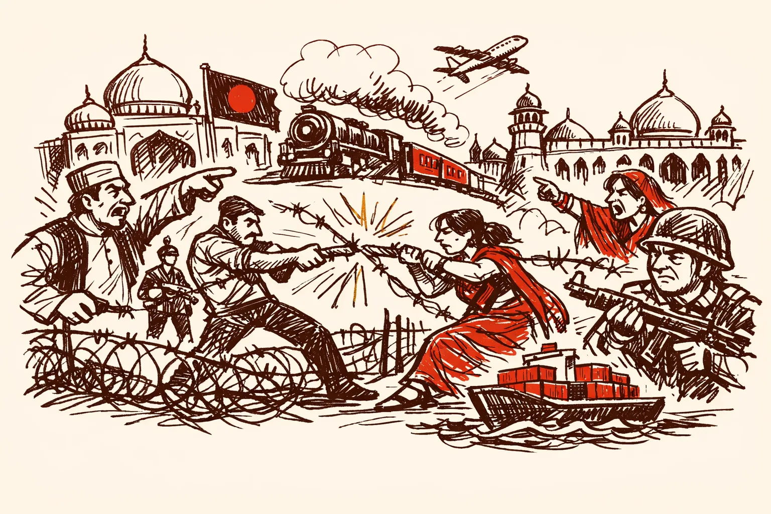 Editorial illustration for Bangladesh Is No Longer Just a Difficult Neighbor
