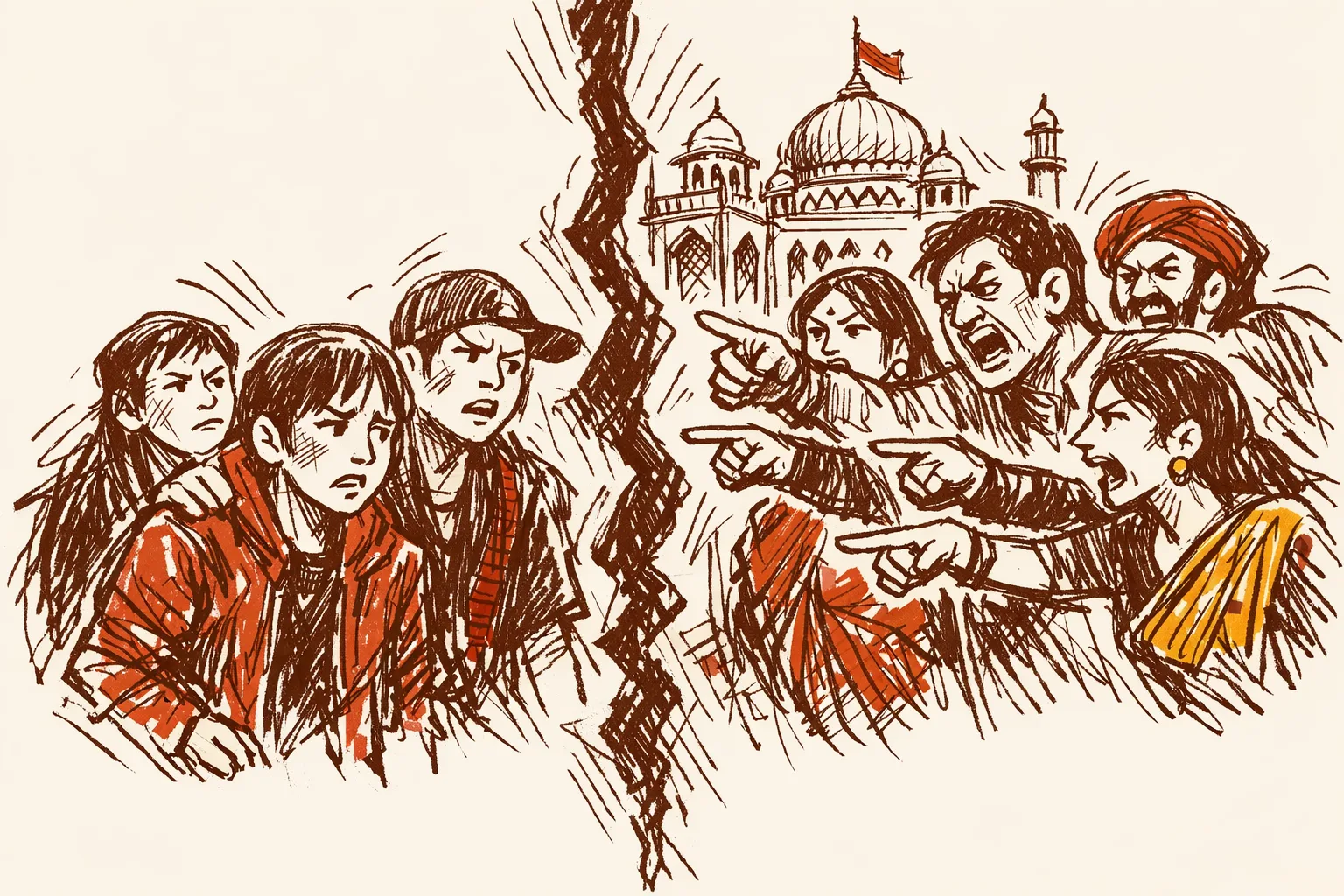 Editorial illustration for India Unity Racism - Why Treating Northeastern Indians as Foreigners Hurts the Whole Country
