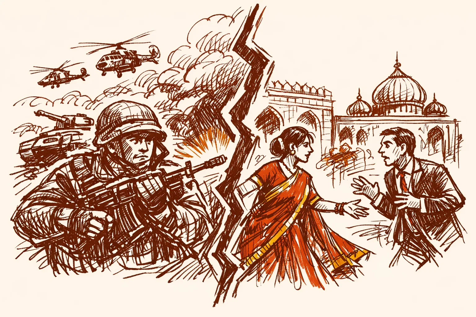 Editorial illustration for Operation Sindoor Doctrine - What Changed and What It Means for India