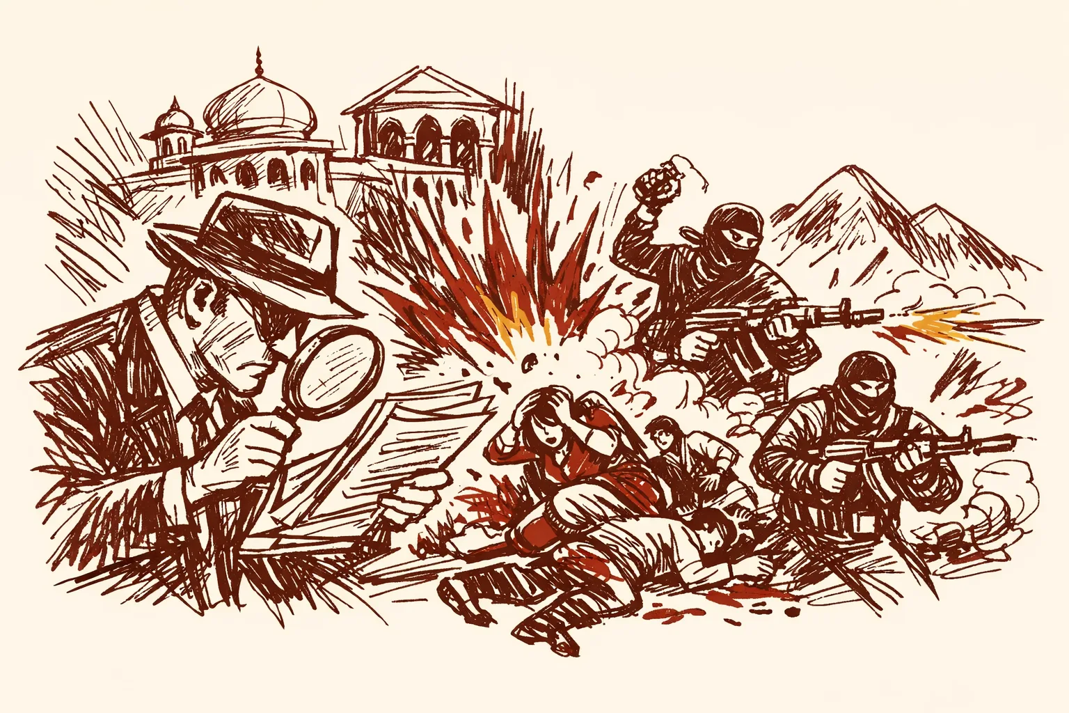 Editorial illustration for What the NIA Chargesheet on the Pahalgam Terror Attack Actually Says